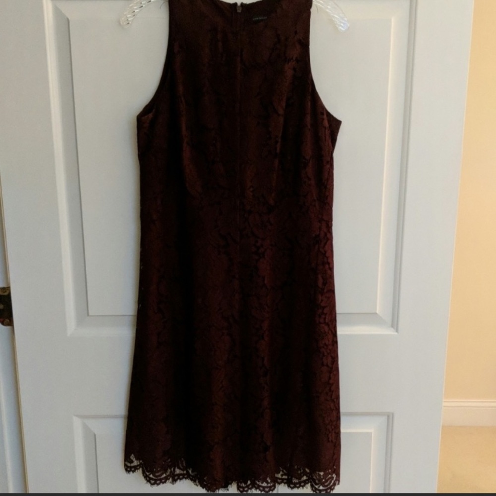 Ann Taylor Burgundy laced dress
